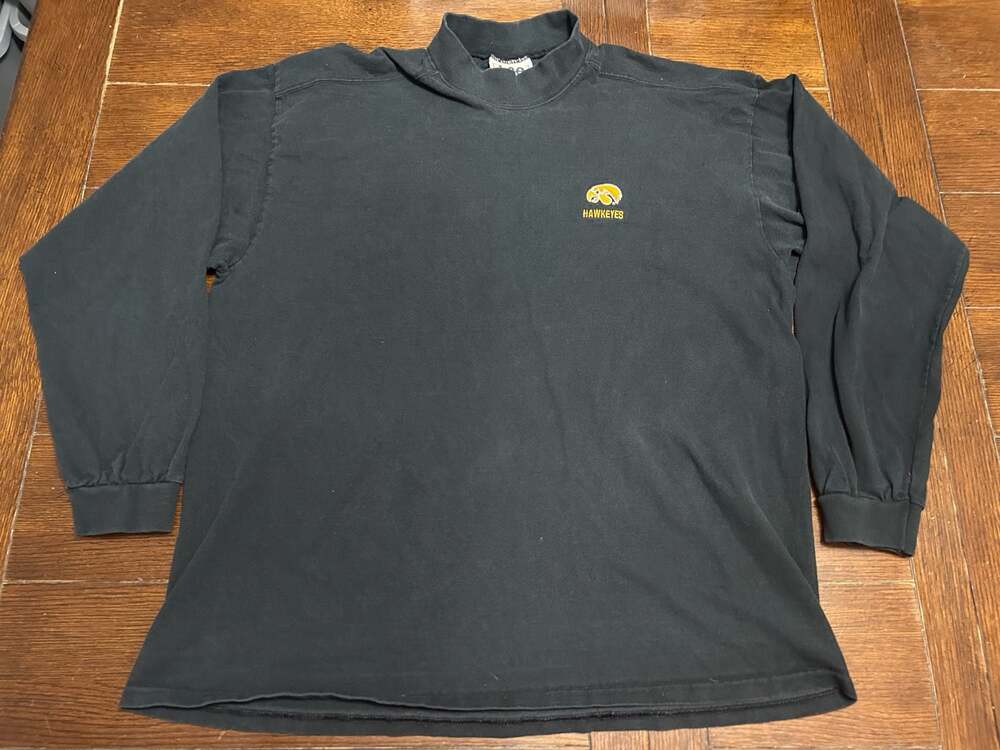 Lee Sport Iowa Hawkeyes Mock Neck Long Sleeve T-Shirt